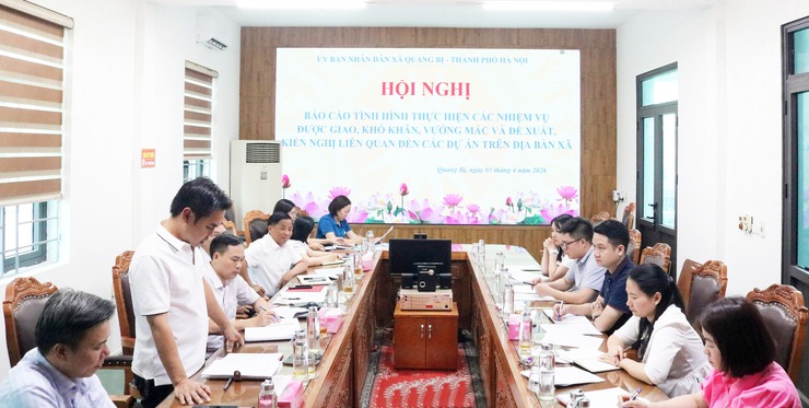 UBND xã Quảng Bị đã tổ chức Hội nghị nghe báo cáo tình hình thực hiện các dự án trên địa bàn- Ảnh 4.