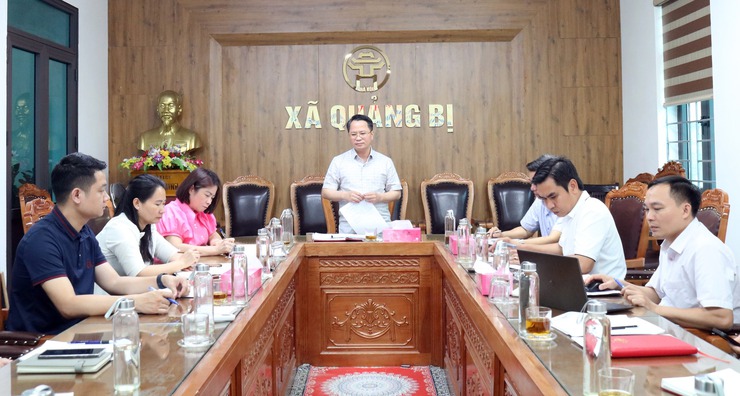 UBND xã Quảng Bị đã tổ chức Hội nghị nghe báo cáo tình hình thực hiện các dự án trên địa bàn- Ảnh 1.