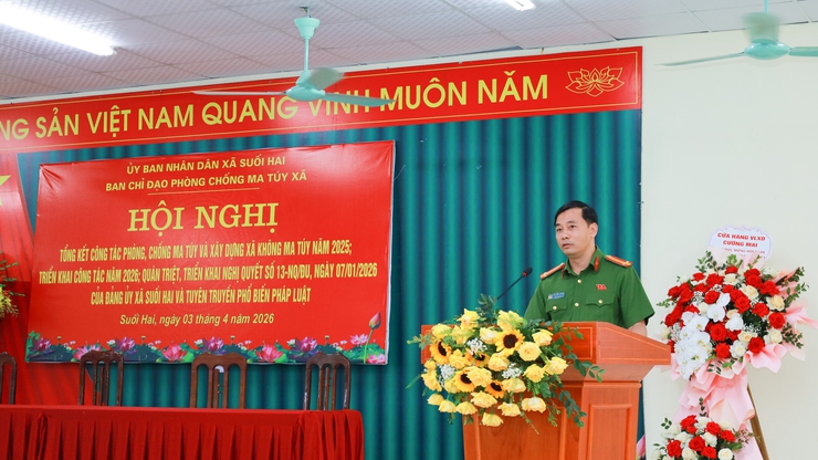 Xã Suối Hai đã tổ chức Hội nghị tổng kết công tác phòng, chống ma túy năm 2025 và triển khai nhiệm vụ trọng tâm năm 2026- Ảnh 3.