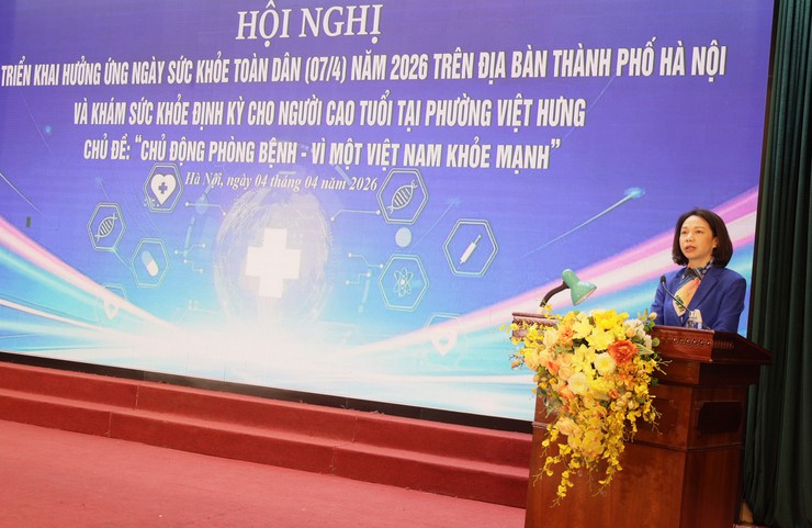 Hà Nội phát động hưởng ứng Ngày Sức khỏe toàn dân 7/4 với chủ đề "Chủ động phòng bệnh – Vì một Việt Nam khỏe mạnh"- Ảnh 1.