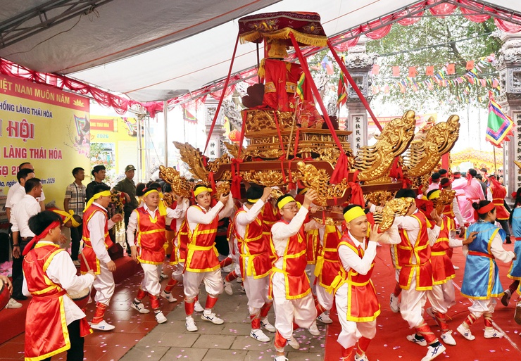 Lễ khai hội truyền thống làng Thái Hòa năm 2026- Ảnh 8.
