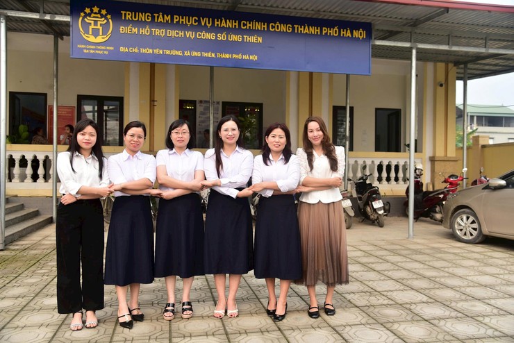 Điểm Phục vụ hành chính công xã Ứng Thiên: Cầu nối thuận tiện giữa chính quyền với người dân- Ảnh 4.