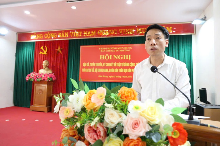 Phường Kiến Hưng: 800 hộ kinh doanh ký cam kết không lấn chiếm vỉa hè, lòng đường- Ảnh 3.