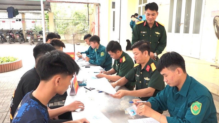 XÃ DÂN HOÀ 563 CÔNG DÂN ĐĂNG KÝ NGHĨA VỤ QUÂN SỰ LẦN ĐẦU- Ảnh 1.
