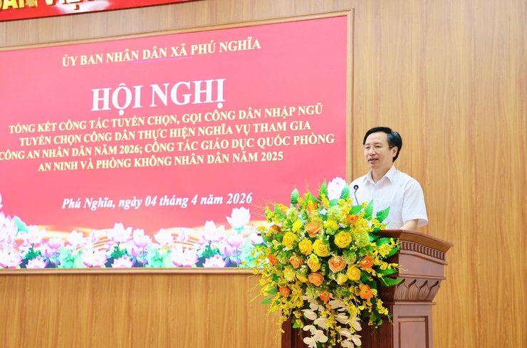 Hội nghị tổng kết công tác tuyển chọn, gọi công dân nhập ngũ; tuyển chọn công dân thực hiện nghĩa vụ tham gia Công an nhân dân năm 2026; Công tác giáo dục quốc phòng an ninh và phòng không nhân dân năm 2025- Ảnh 12.