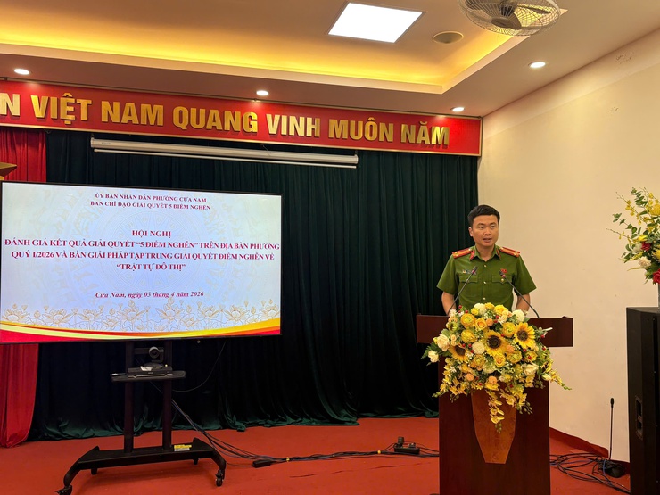 Phường Cửa Nam tổ chức hội nghị đánh giá kết quả giải quyết “5 điểm nghẽn”- Ảnh 3.