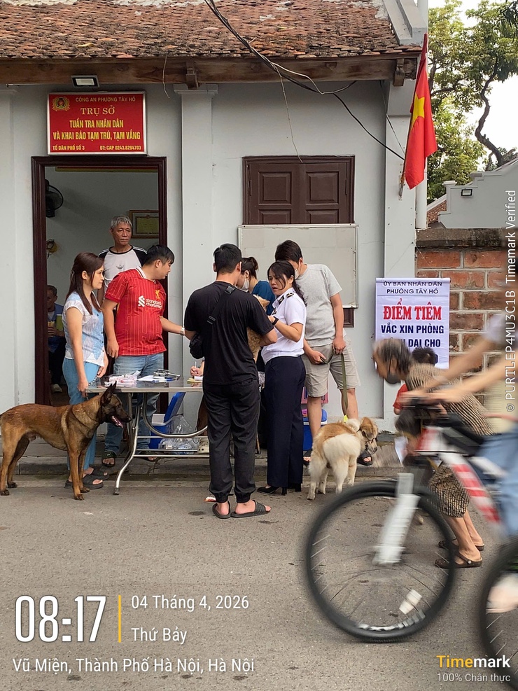 Phường Tây Hồ triển khai đồng bộ công tác thống kê, quản lý và tiêm phòng vắc xin bệnh Dại cho đàn chó, mèo năm 2026- Ảnh 3.