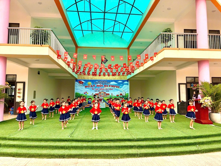 Trường Mầm non Xuân Dương đã tổ chức thành công "Ngày hội Olympic vì sức khỏe trẻ thơ"- Ảnh 6.