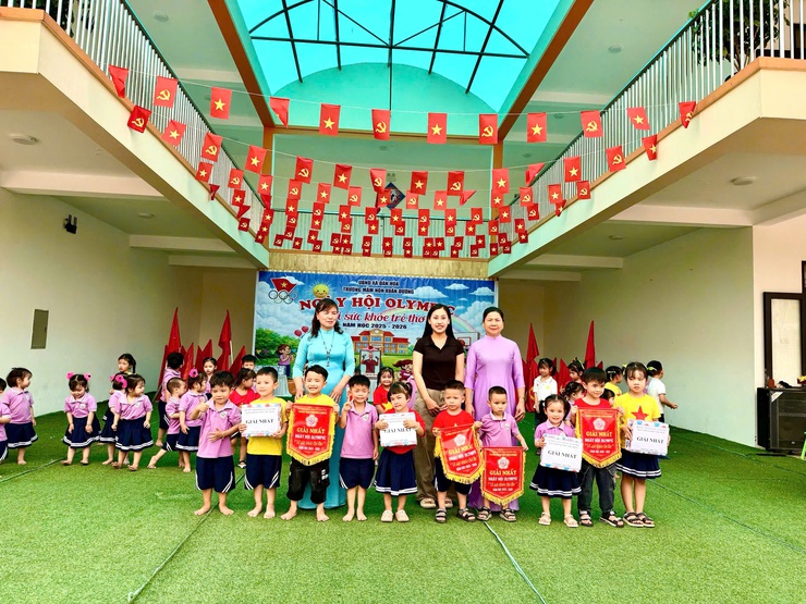 Trường Mầm non Xuân Dương đã tổ chức thành công "Ngày hội Olympic vì sức khỏe trẻ thơ"- Ảnh 7.