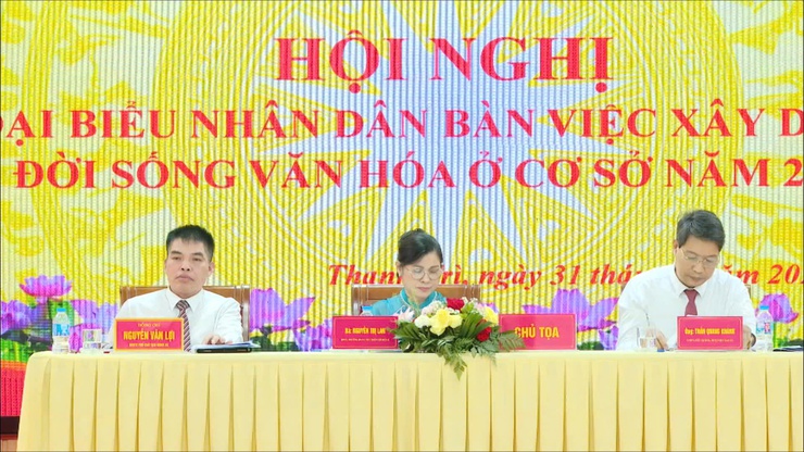 HỘI NGHỊ ĐẠI BIỂU NHÂN DÂN "BÀN VIỆC XÂY DỰNG ĐỜI SỐNG VĂN HÓA Ở CƠ SỞ" XÃ THANH TRÌ NĂM 2026- Ảnh 6.