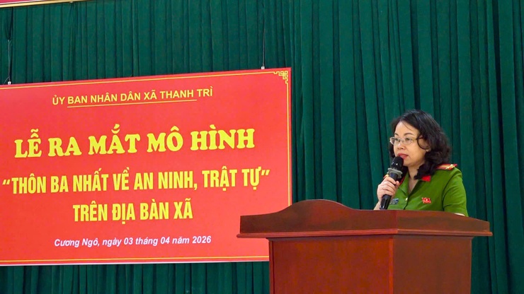 Xã Thanh Trì ra mắt mô hình "Thôn ba nhất về an ninh trật tự"- Ảnh 3.