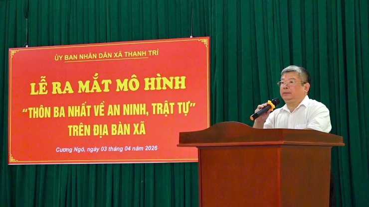 Xã Thanh Trì ra mắt mô hình "Thôn ba nhất về an ninh trật tự"- Ảnh 4.