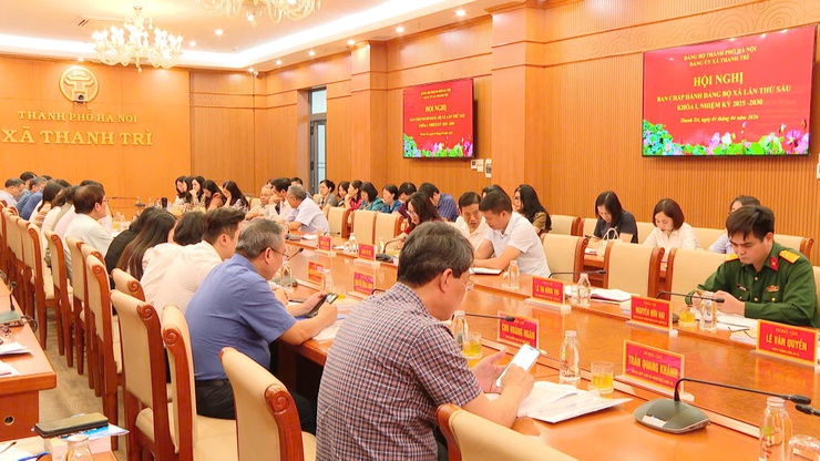 HỘI NGHỊ BCH ĐẢNG BỘ XÃ THANH TRÌ LẦN THỨ 6, KHÓA I (NHIỆM KỲ 2025 – 2030)- Ảnh 6.