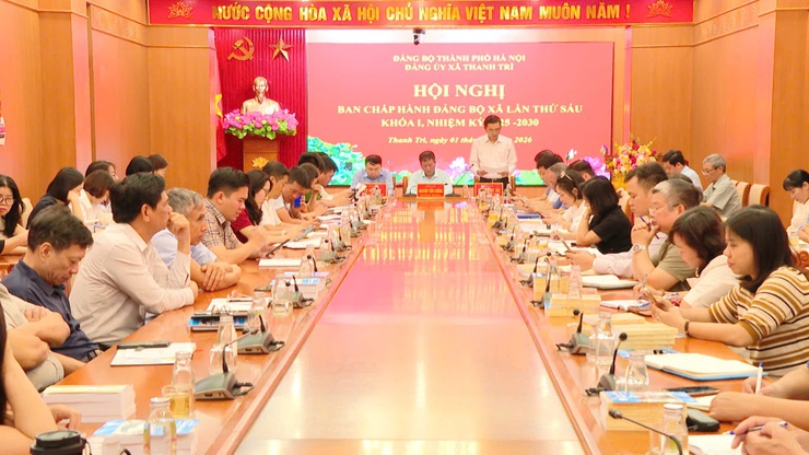 HỘI NGHỊ BCH ĐẢNG BỘ XÃ THANH TRÌ LẦN THỨ 6, KHÓA I (NHIỆM KỲ 2025 – 2030)- Ảnh 4.