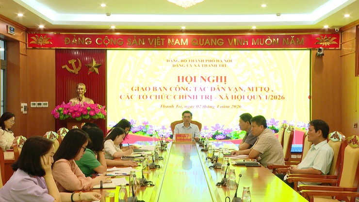 GIAO BAN CÔNG TÁC DÂN VẬN, MTTQ VÀ CÁC TỔ CHỨC CHÍNH TRỊ - XÃ HỘI QUÝ I/2026- Ảnh 1.