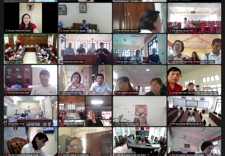 Đảng ủy – HĐND – UBND – Ủy ban MTTQ Việt Nam xã Phú Xuyên tổ chức hội nghị giao ban trực tuyến với cơ sở quý I năm 2026- Ảnh 2.