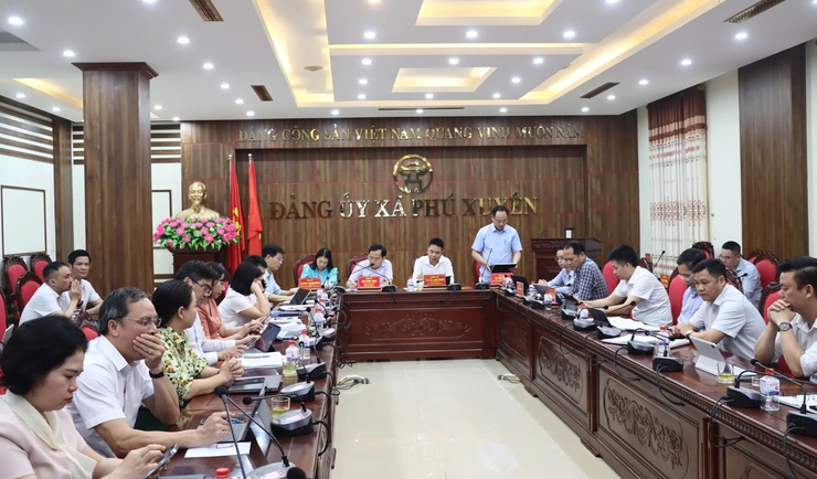 Đảng ủy – HĐND – UBND – Ủy ban MTTQ Việt Nam xã Phú Xuyên tổ chức hội nghị giao ban trực tuyến với cơ sở quý I năm 2026- Ảnh 7.