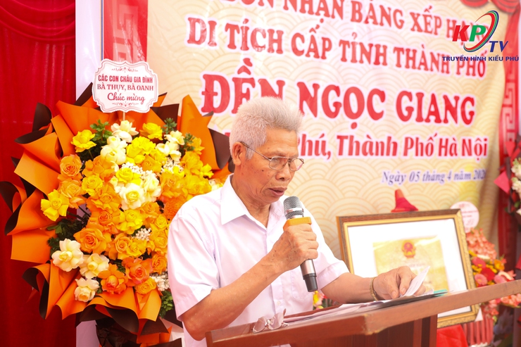 Thôn Ngọc Than xã Kiều Phú đón nhận Bằng xếp hạng Di tích lịch sử - văn hóa cấp thành phố- Ảnh 3.