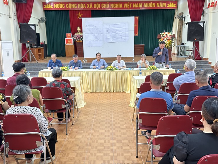 Xã Đại Thanh hoàn thành công tác thông báo chủ trương thực hiện dự án đầu tư xây dựng Khu đô thị thể thao Olympic tại 11 thôn trên địa bàn- Ảnh 5.