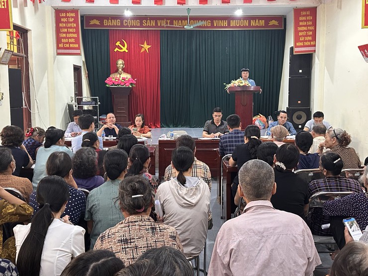 Xã Đại Thanh hoàn thành công tác thông báo chủ trương thực hiện dự án đầu tư xây dựng Khu đô thị thể thao Olympic tại 11 thôn trên địa bàn- Ảnh 11.