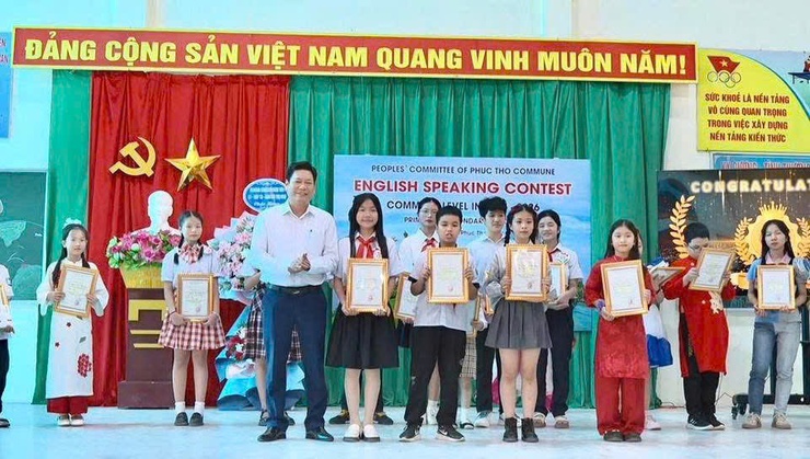 Xã Phúc Thọ tổ chức cuộc thi hùng biện tiếng anh năm học 2025-2026- Ảnh 4.