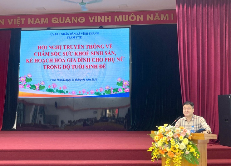 TRẠM Y TẾ XÃ VĨNH THANH TỔ CHỨC TRUYỀN THÔNG VỀ CHĂM SÓC SỨC KHỎE SINH SẢN, KẾ HOẠCH HÓA GIA ĐÌNH CHO PHỤ NỮ TRONG ĐỘ TUỔI SINH ĐẺ- Ảnh 3.