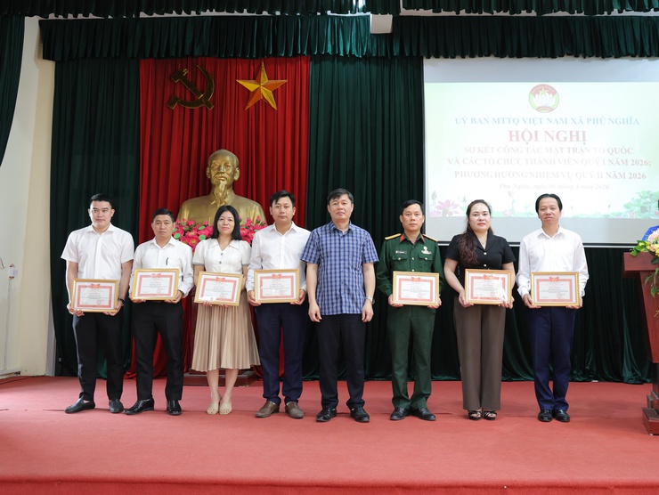 Ủy ban Mặt trận Tổ quốc Việt Nam xã Phú Nghĩa tổ chức hội nghị sơ kết công tác Quý I và triển khai nhiệm vụ Quý II năm 2026- Ảnh 7.