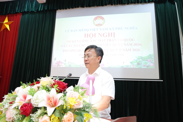 Ủy ban Mặt trận Tổ quốc Việt Nam xã Phú Nghĩa tổ chức hội nghị sơ kết công tác Quý I và triển khai nhiệm vụ Quý II năm 2026- Ảnh 10.