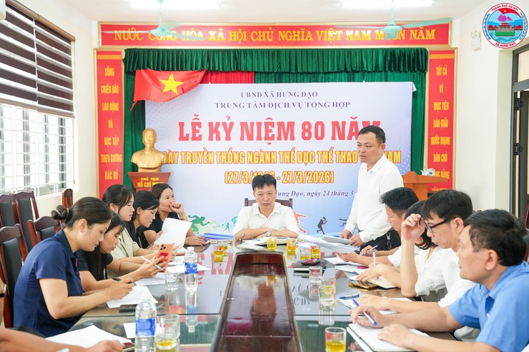 XÃ HƯNG ĐẠO TỔ CHỨC HỘI NGHỊ HỌP CHUYÊN MÔN TRIỂN KHAI GIẢI THỂ THAO HỌC SINH PHỔ THÔNG NĂM 2026- Ảnh 1.