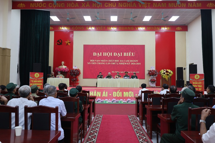 Xã Tiến Thắng tổ chức Đại hội Hội nạn nhân chất độc da cam DIOXIN lần thứ nhất năm 2026- 2031- Ảnh 1.