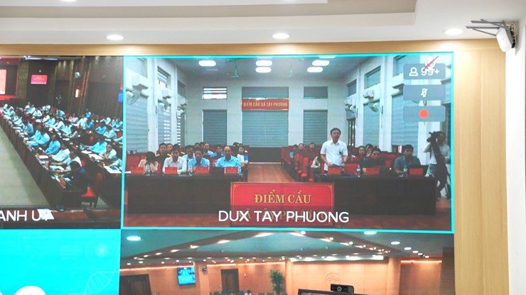 Thành uỷ Hà Nội tổ chức Hội nghị giao ban trực tiếp, trực tuyến giữa Thành ủy – HĐND – UBND – UBMTTQ thành phố với cơ sở quý I năm 2026- Ảnh 4.