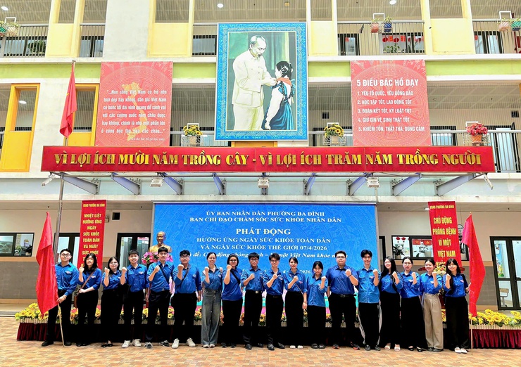Phường Ba Đình phát động "Ngày Sức khỏe toàn dân" năm 2026: Lan tỏa thông điệp chủ động phòng bệnh vì cộng đồng khỏe mạnh- Ảnh 8.