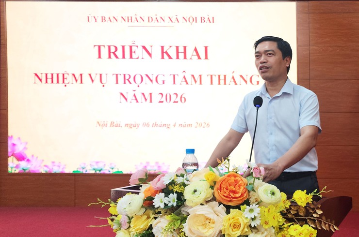 HĐND – UBND XÃ NỘI BÀI TỔ CHỨC CHÀO CỜ ĐẦU THÁNG 4/2026- Ảnh 2.