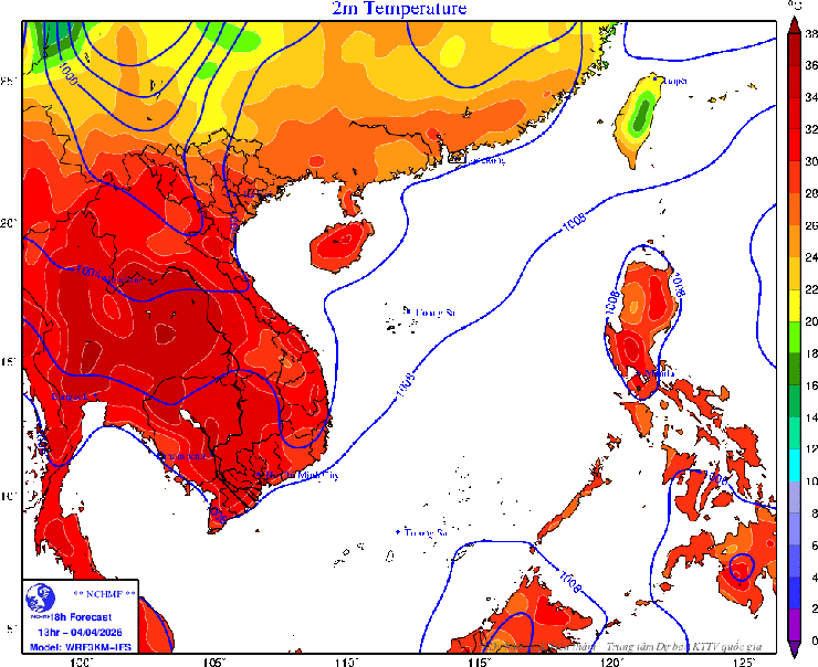 Ngày 04/4/2026, Hà Nội: nhiều mây, không mưa, trưa chiều hửng nắng- Ảnh 1.