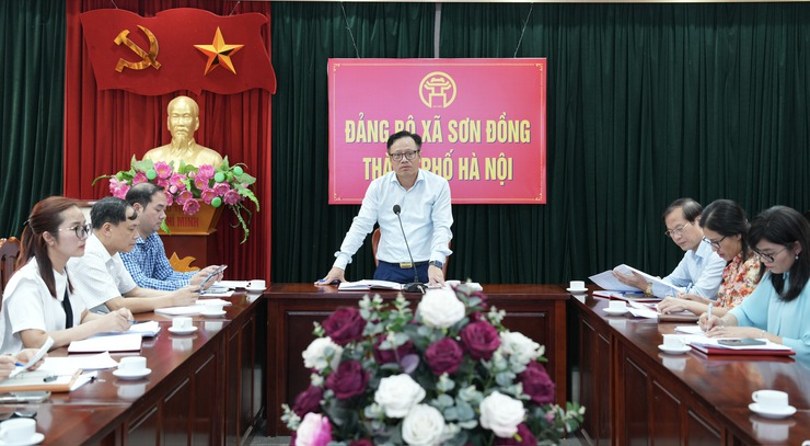 Ban chỉ đạo 57 xã Sơn Đồng đánh giá kết quả chuyển đổi số quý I năm 2026- Ảnh 5.