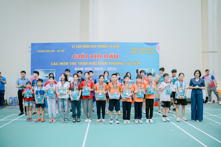 Phường Từ Liêm tổ chức thi đấu và trao giải các môn thể thao học sinh năm 2026

- Ảnh 6.