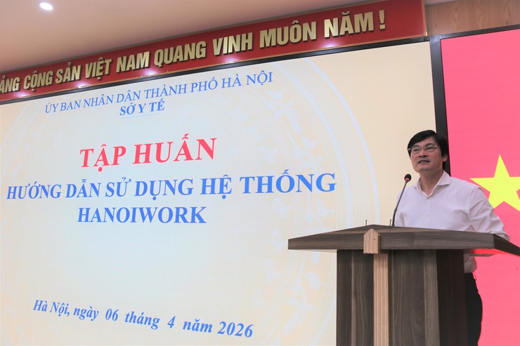 Sở Y tế Hà Nội: Tập huấn vận hành Hệ thống Hanoiwork- Ảnh 1.