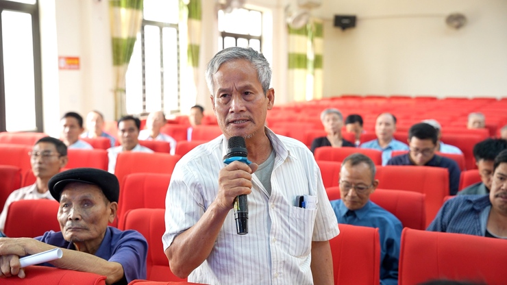 Hội nghị phổ biến mục đích, ý nghĩa, tầm quan trọng của dự án: Xây dựng thay thế trường mầm non vùng bãi Dương Liễu- Ảnh 4.