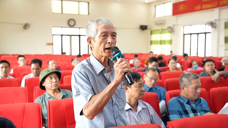 Hội nghị phổ biến mục đích, ý nghĩa, tầm quan trọng của dự án: Xây dựng thay thế trường mầm non vùng bãi Dương Liễu- Ảnh 5.