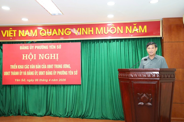 Đảng ủy phường Yên Sở tổ chức hội nghị triển khai các văn bản của UBKT Trung ương, UBKT Thành ủy và Đảng ủy, UBKT Đảng ủy phường Yên Sở- Ảnh 2.