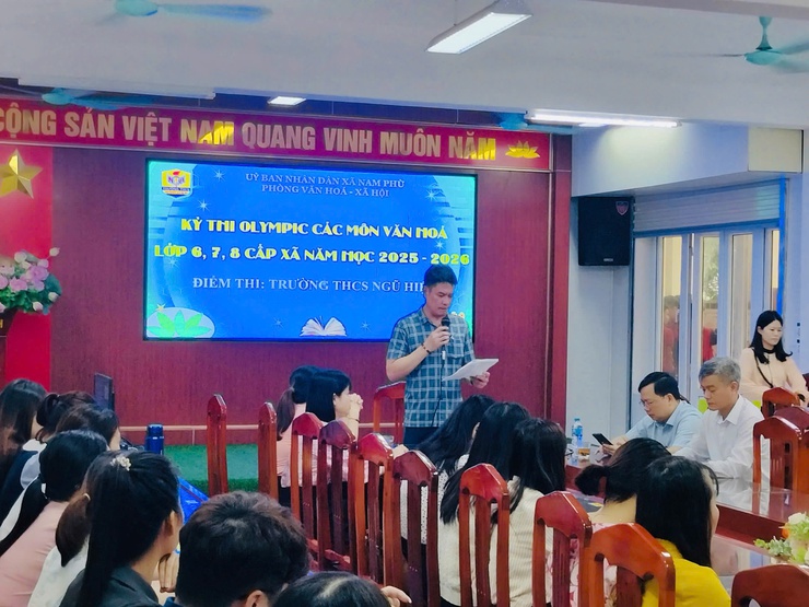 Nam Phù tổ chức kỳ thi Olympic các môn văn hóa cấp xã: Đánh giá thực chất, bồi dưỡng mũi nhọn- Ảnh 1.