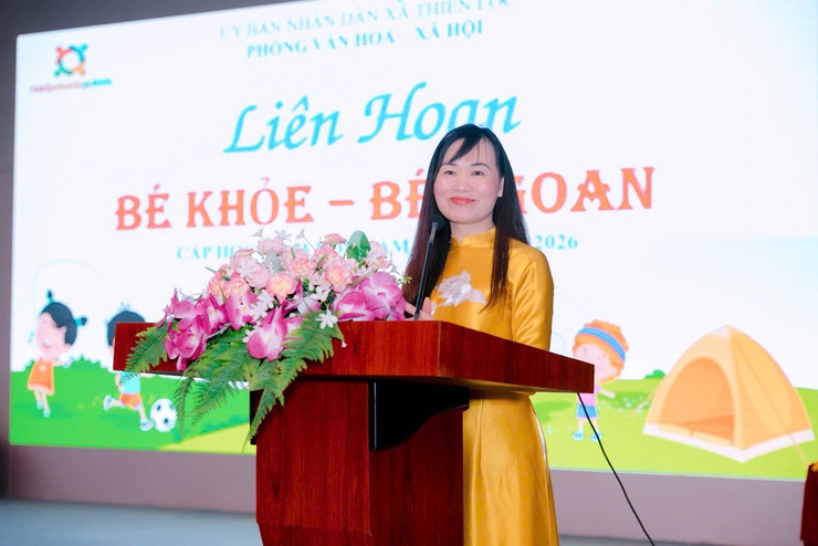 Liên hoan "Bé khỏe – Bé ngoan" cấp học mầm non xã Thiên Lộc, năm học 2025–2026: Lan tỏa niềm vui, ươm mầm phát triển toàn diện- Ảnh 1.