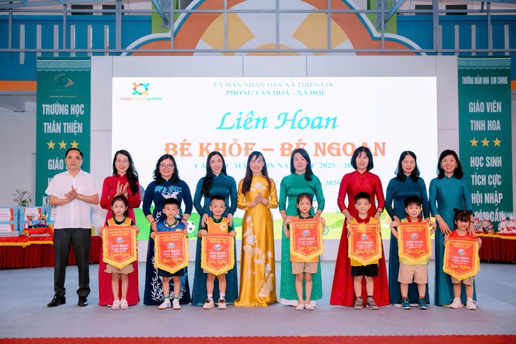 Liên hoan "Bé khỏe – Bé ngoan" cấp học mầm non xã Thiên Lộc, năm học 2025–2026: Lan tỏa niềm vui, ươm mầm phát triển toàn diện- Ảnh 4.