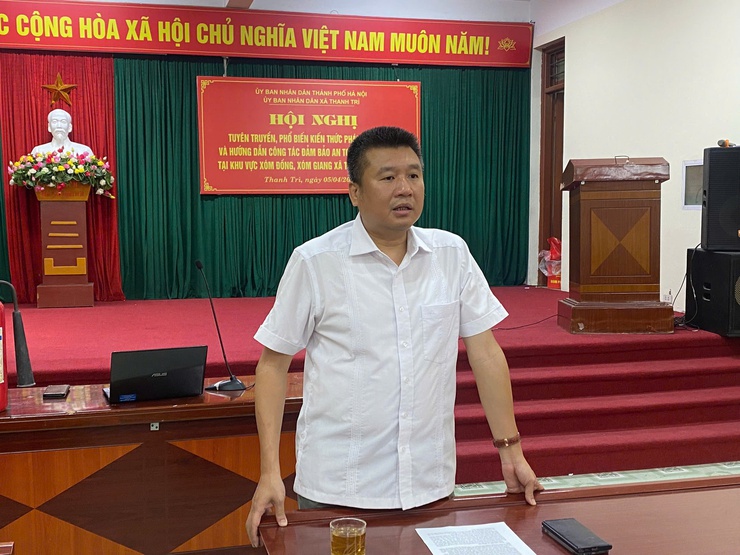 TẬP HUẤN PCCC & CNCH TẠI XÃ THANH TRÌ - Ảnh 2.