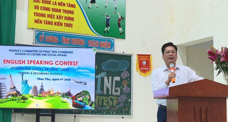 Phúc Thọ tổ chức thành công Chung khảo Hội thi Hùng biện Tiếng Anh năm học 2025–2026- Ảnh 5.