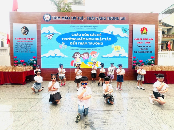 Trường Tiểu học Đoàn Thị Điểm, trường Mầm non Nhật Tảo phối hợp tổ chức chương trình Ngày hội trải nghiệm “Em là học sinh lớp 1”- Ảnh 2.