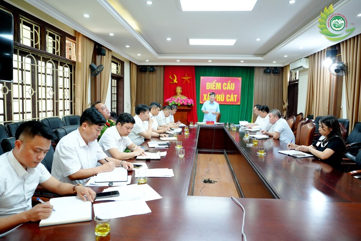 Đảng ủy xã Phú Cát họp Ban Chỉ đạo, quyết liệt đẩy nhanh tiến độ giải phóng mặt bằng các dự án trọng điểm- Ảnh 1.