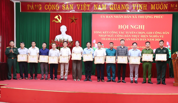 Xã Thượng Phúc tổng kết công tác tuyển chọn, gọi công dân nhập ngũ năm 2026- Ảnh 3.
