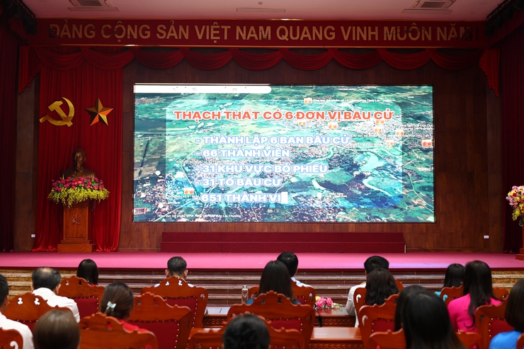 Thạch Thất tổng kết cuộc bầu cử đại biểu Quốc hội khóa XVI và đại biểu HĐND các cấp nhiệm kỳ 2026-2031- Ảnh 15.