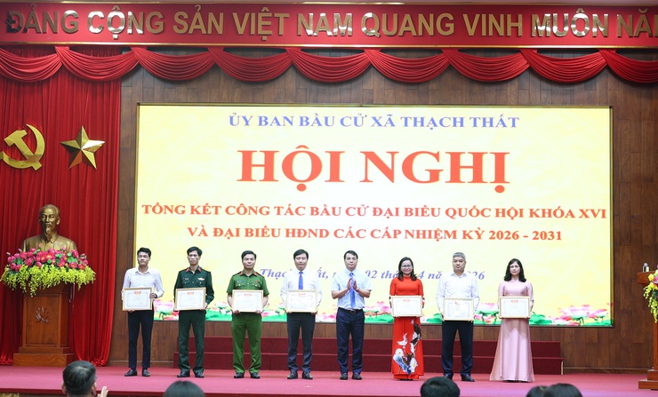Thạch Thất tổng kết cuộc bầu cử đại biểu Quốc hội khóa XVI và đại biểu HĐND các cấp nhiệm kỳ 2026-2031- Ảnh 10.